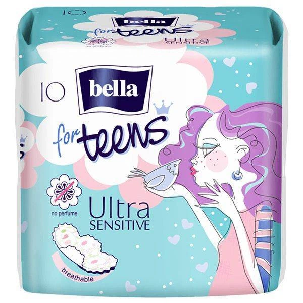 Супертонкие гигиенические прокладки Bella for Teens ULTRA Sensitive,10 шт