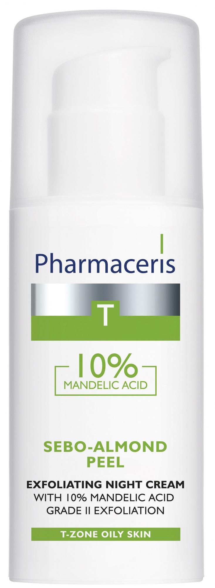 Ночной пилинг-крем Pharmaceris T "Sebo-Almond Peel 10%", 50 мл