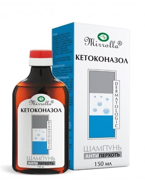 Шампунь для волос Mirrolla от перхоти с кетоконазолом, 150 мл
