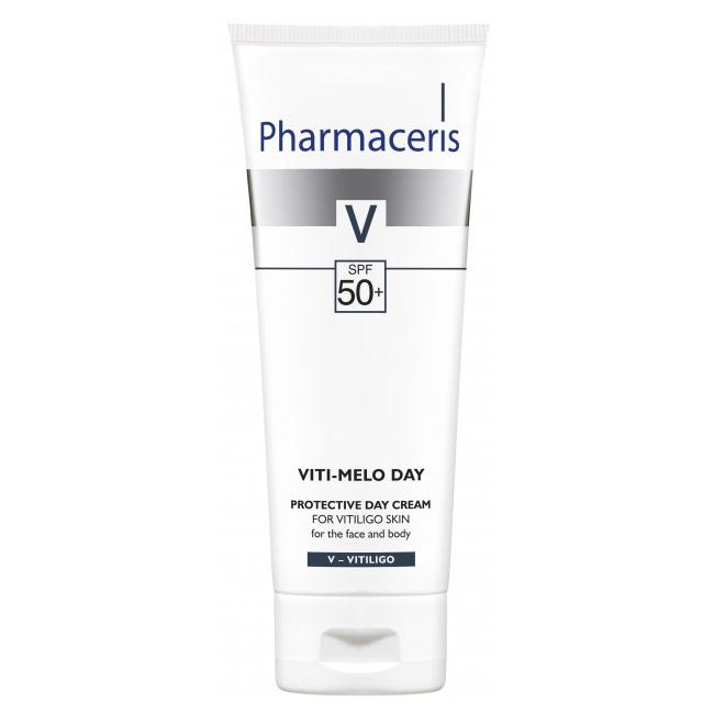 Защитный дневной крем для кожи лица и тела с витилиго Pharmaceris V "Viti-Melo Day SPF 50+", 75 мл