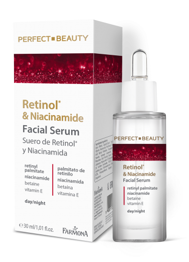 Крем-сыворотка для лица Farmona Perfect Beauty с ретинолом и ниацинамидом на день/ночь против морщин, 30 мл