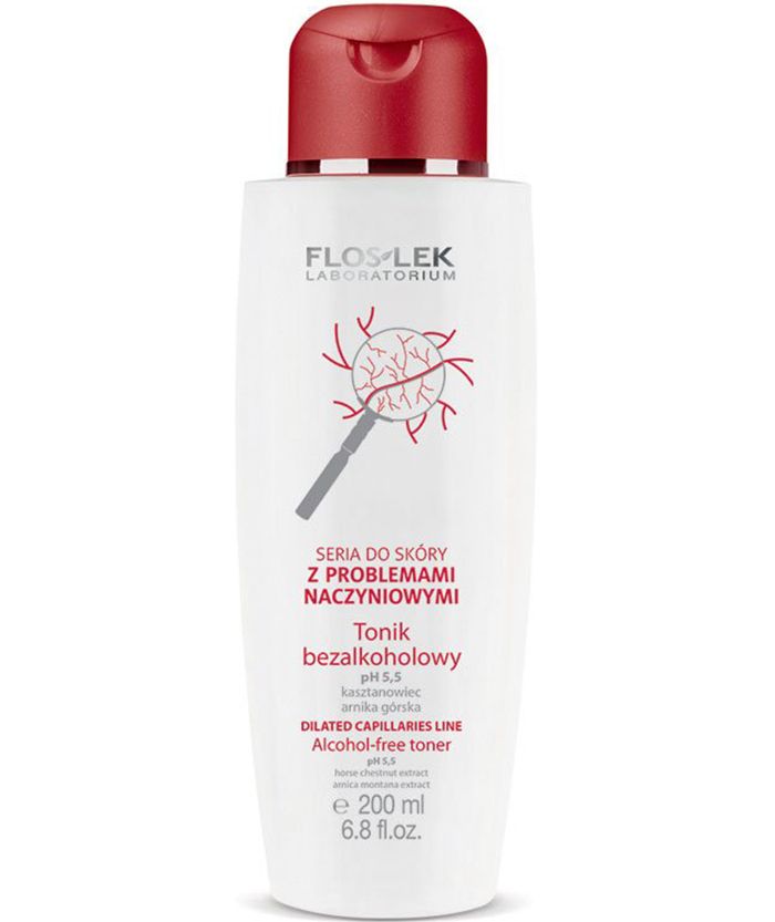 Очищающий гель Floslek для ухода за кожей склонной к покраснениям Cleansing gel Dilated Capillaries Line, 200 мл