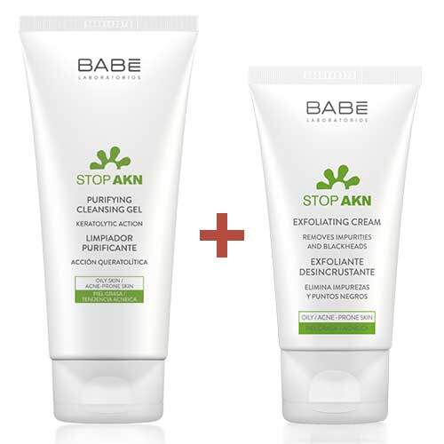 Набор 2 по цене 1 Очищающий гель Laboratorios BABE "Purifying Cleansing Gel" 200 мл + Крем отшелушивающий "Exfoliating Cream" 50 мл