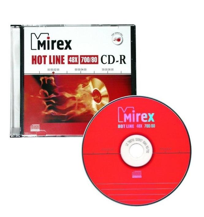Диск CR-R Mirex Hotline 700 мб, Slim case