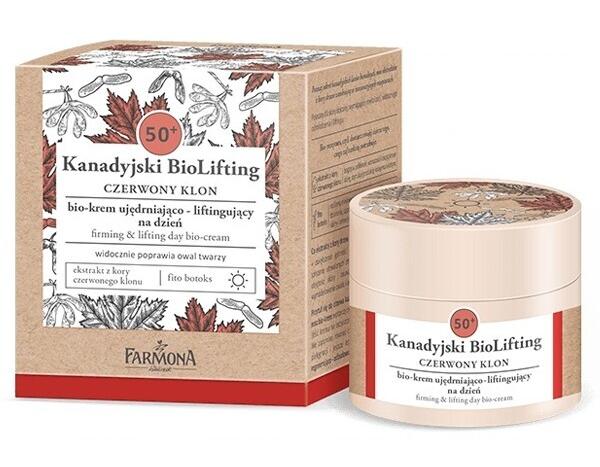 Дневной биокрем подтягивающее - лифтингующий Farmona Canadian Biolifting 50+ Красный клен, 50 мл