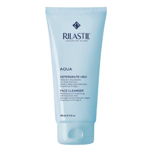 Очищающий увлажняющий гель для лица Rilastil Aqua, 200 мл