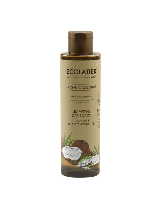 Шампунь для волос Ecolatier Organic Coconut "Питание & Восстановление", 250 мл