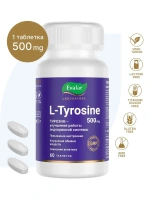 БАД Эвалар Тирозин (L-Tyrosine) № 60 (таблетки) для гормонального баланса, настроения, для работоспособности и ускорения обмена веществ